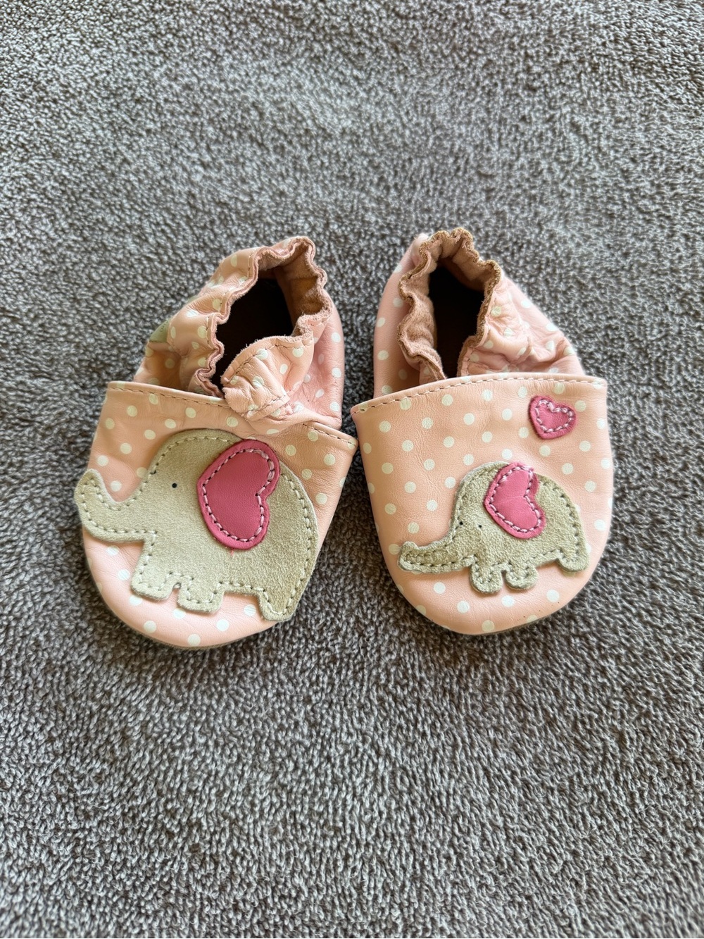 Robeez Little peanut Infant leather booties